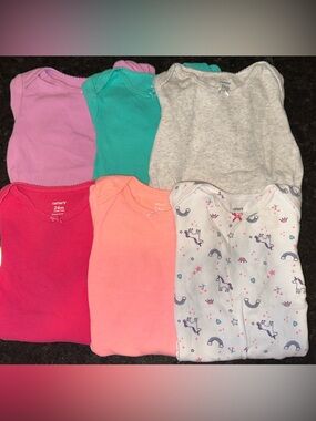 Bundle of Long Sleeve Onesies- Girl (24 Mo)